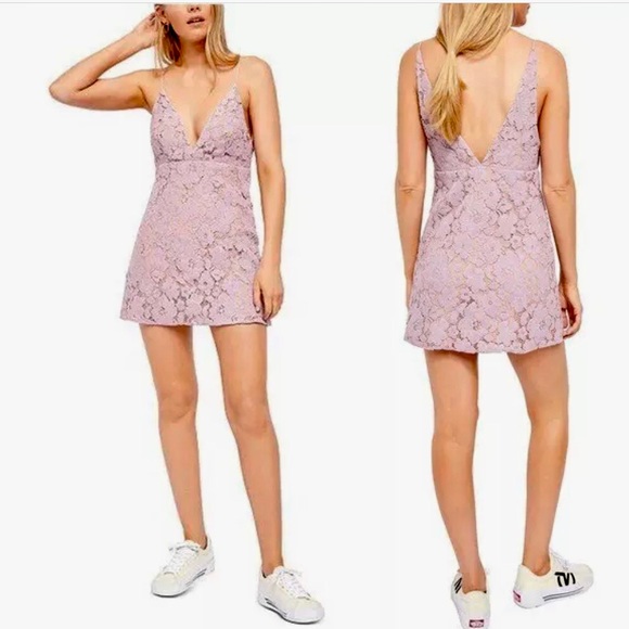 NWOT- FREE PEOPLE DANGEROUS LOVE MINI DRESS - Picture 2 of 11